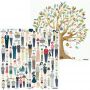 Bloczek papierów P13 We are family, 12x12" - 8